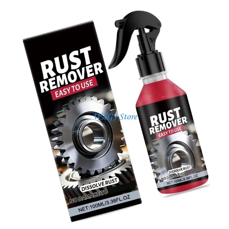 37JE Car Rust Removal Sprayer,Iron Powder Remover,Rustout Instantly Remover Sprayer,Multifunctional Paint Cleaner