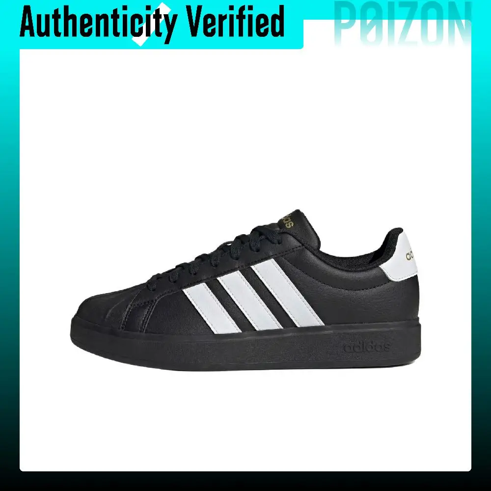 Adidas STREETTALK Synthetic Leather Skateboard Shoes Unisex Black JP8276