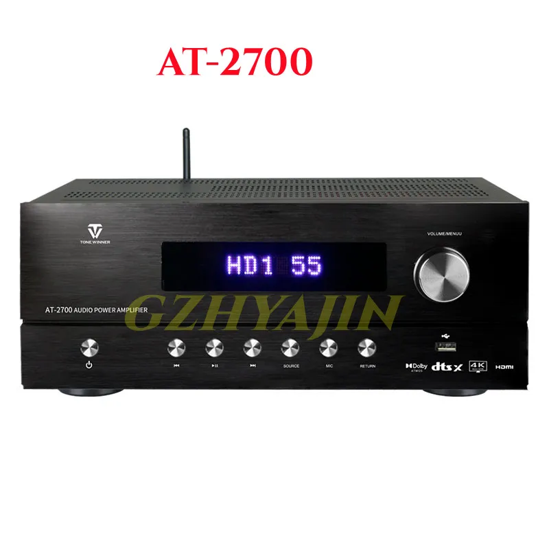 Winner AT-2700 panoramic sound power amplification household 7.1 channel amplifier, decoding output 5.3.2