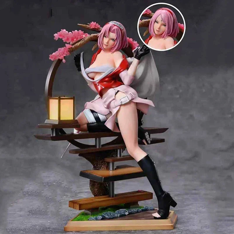 Anime Naruto Sexy Girl Figure Haruno Sakura Figura Hyuga Hinata Tsunade Eroyuunojyutsu Action Figures Collectible Pvc Toys Gifts