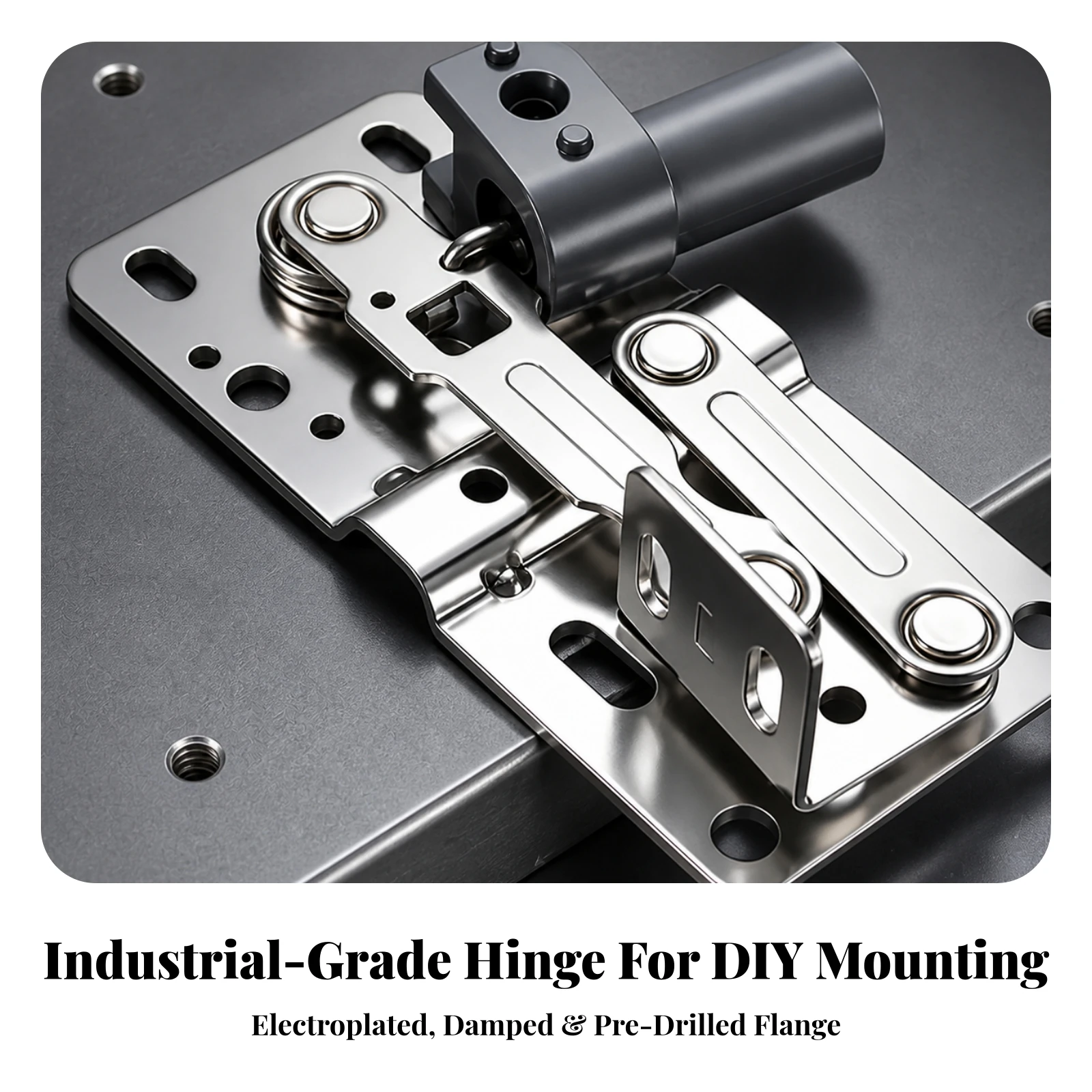 Flip-down Hinge Electroplated Soft-Close Hinge Cabinet Hinges Heavy-Duty Hardware Long-Lasting for DIYers, Storage Cabinets