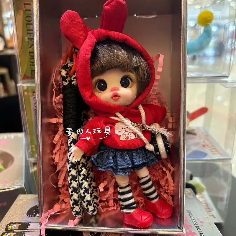 

Original 2026 New Trendy Cute Vinyl Dolls Rabbit Fox Ear Curly Hair Keychain Pendant Girl Toy Birthday Gift For Girls Girlfriend