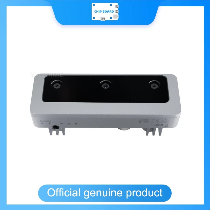 

Waveshare OAK-D-S2-POE, 12MP, 4TOPS, комплект машинного зрения OpenCV AI, измерение глубины, распознавание изображения