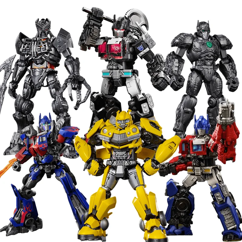Blokees transformación Nemesis Prime Bumblebee Optimus Prime Mirage Megatron Scourge bloques de construcción figura de acción película muñeca juguete