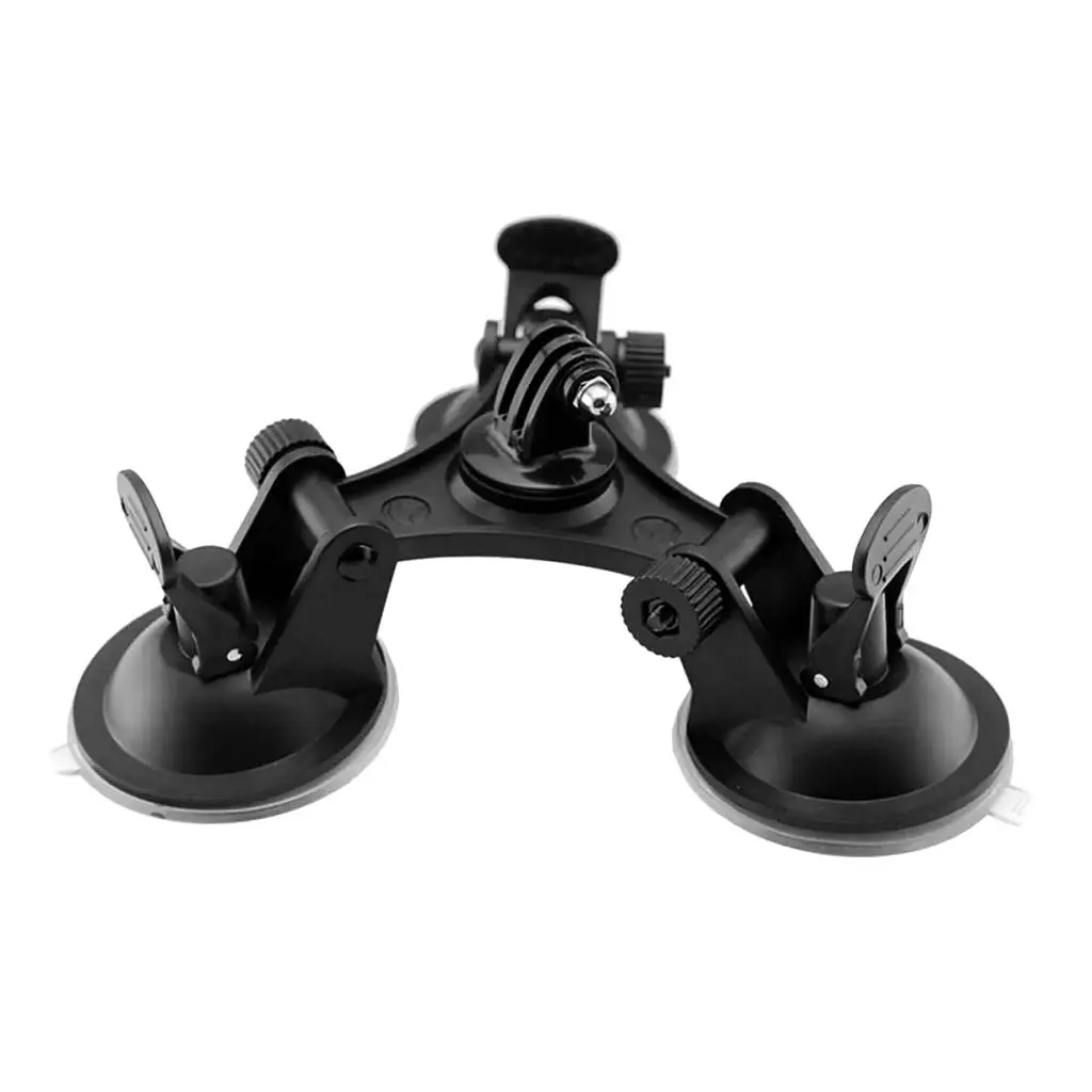 Car Vehicle Triple Suction Cup Mount Base Holder Stand Fits for Camera