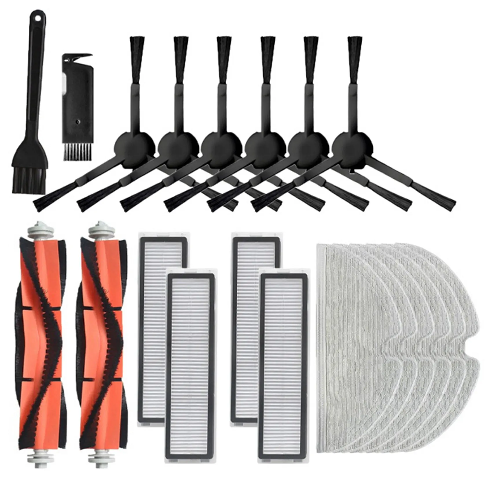 Kit de Pièces de Rechange pour Aspirateur Robot Dreame Bot L10 Pro, Brosse Latérale Principale, Chiffon de Vadrouille