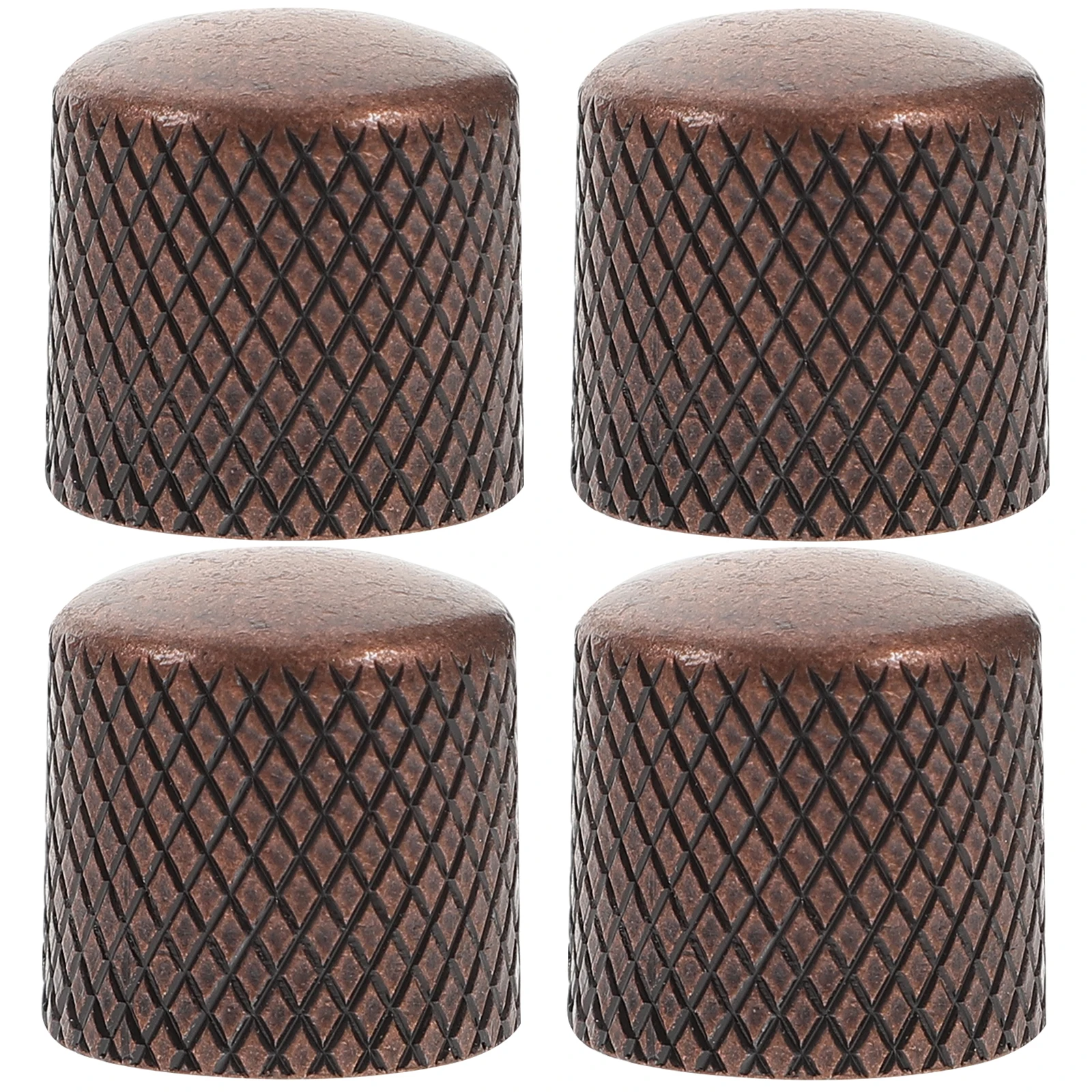 

4pcs Professional Metal Guitar Volume Knob Potentiometer Caps Round Dome Electric Guitar Use Bass Use Diy Projects