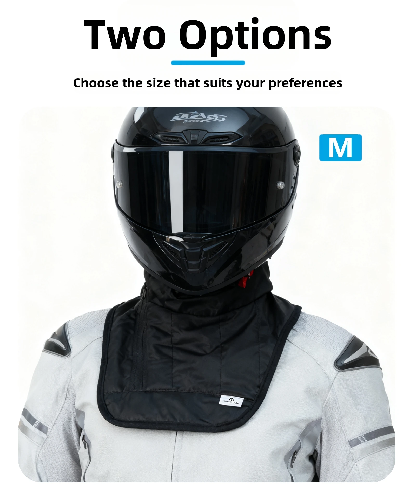 OFFBONDAGE Motorrad Winter Warm Halstuch Motorradfahrer Fahrer Brust Nackenschutz Winddicht Wärmer Schal Lätzchen Thermokragen – Detail 7