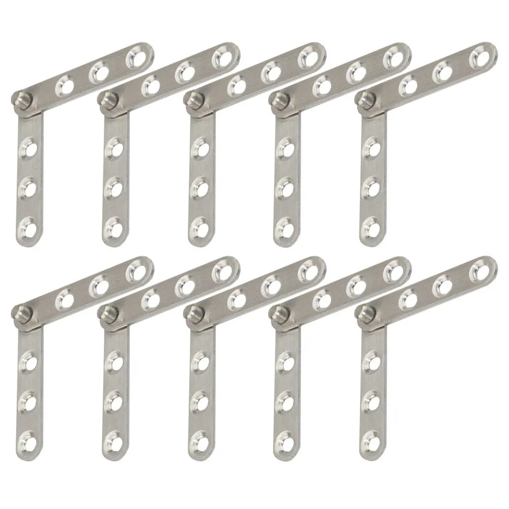 

10Pcs Durable Stainless Steel Pivot Hinges 360 Degree Rotating Hidden Cabinet Door Hinges Heavy Duty Rotatable Hinge