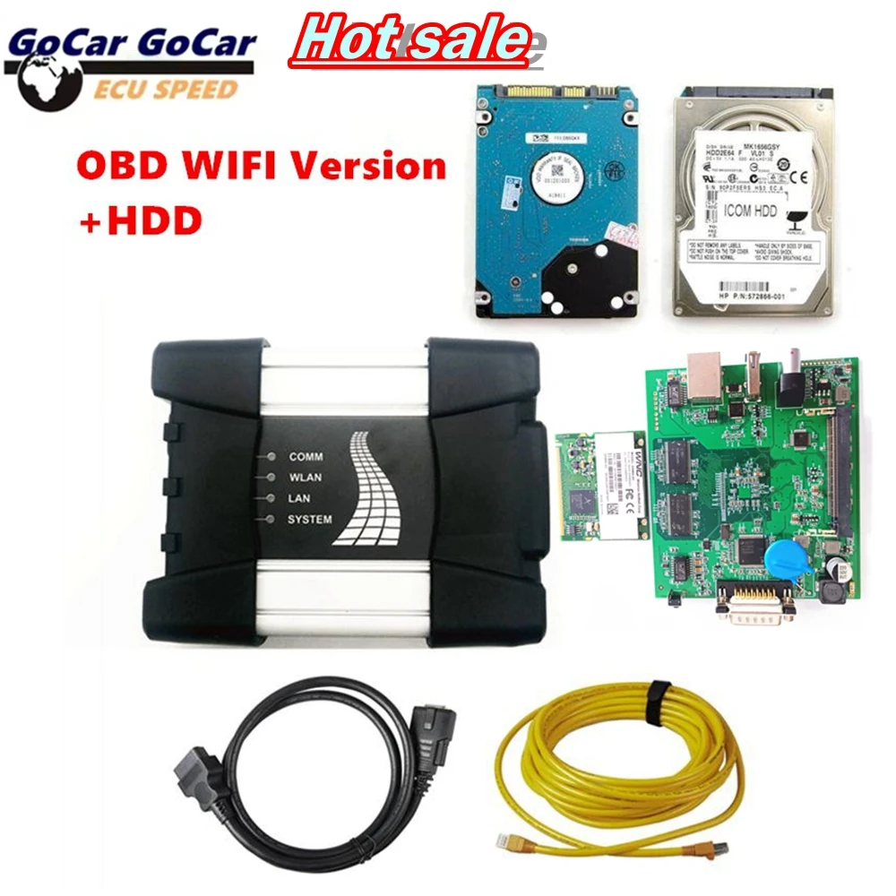 

Latest ICOM NEXT OBD version With WIFI Scanner Diagnostic and Programming Tool for BMW ICOM can replace ICOM A2 Diagnostic Tool