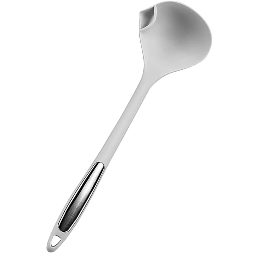 

Oil Separator Spoon Stainless Steel Kitchen Gadgets Grease Strainer Ladle White Design Soup Filter Tool One Piece Molded
