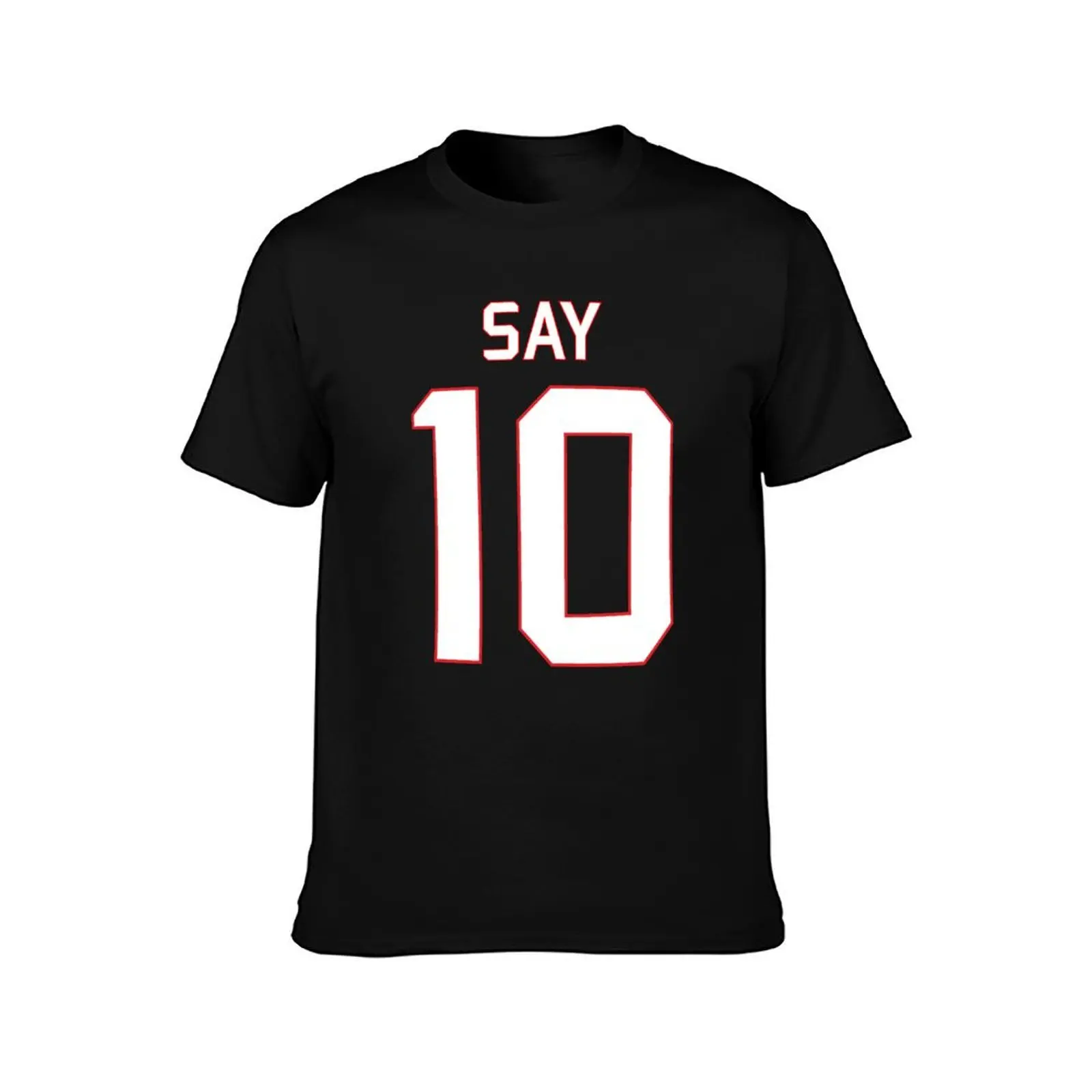 Say 10 - Satan In Sport Style T-Shirt Summer Casual Cotton Tee Oversized Streetwear Tops Vintage Graphic Print 100% Cotton