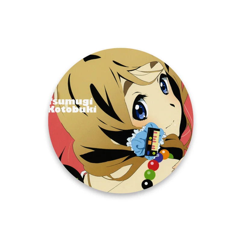 أنيمي K على Tainaka Ritsu Kotobuki Tsumugi الكرتون الشكل شارات صفيح دبابيس التلبيب دبابيس ظهره الحلي مجوهرات هدايا #5