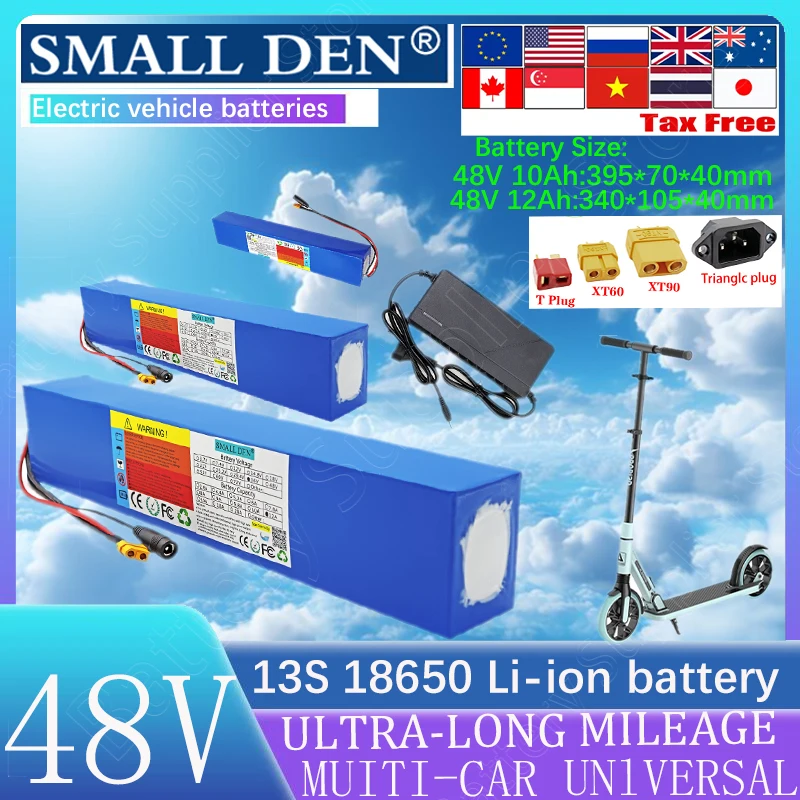 48V 12Ah 10Ah 18650…