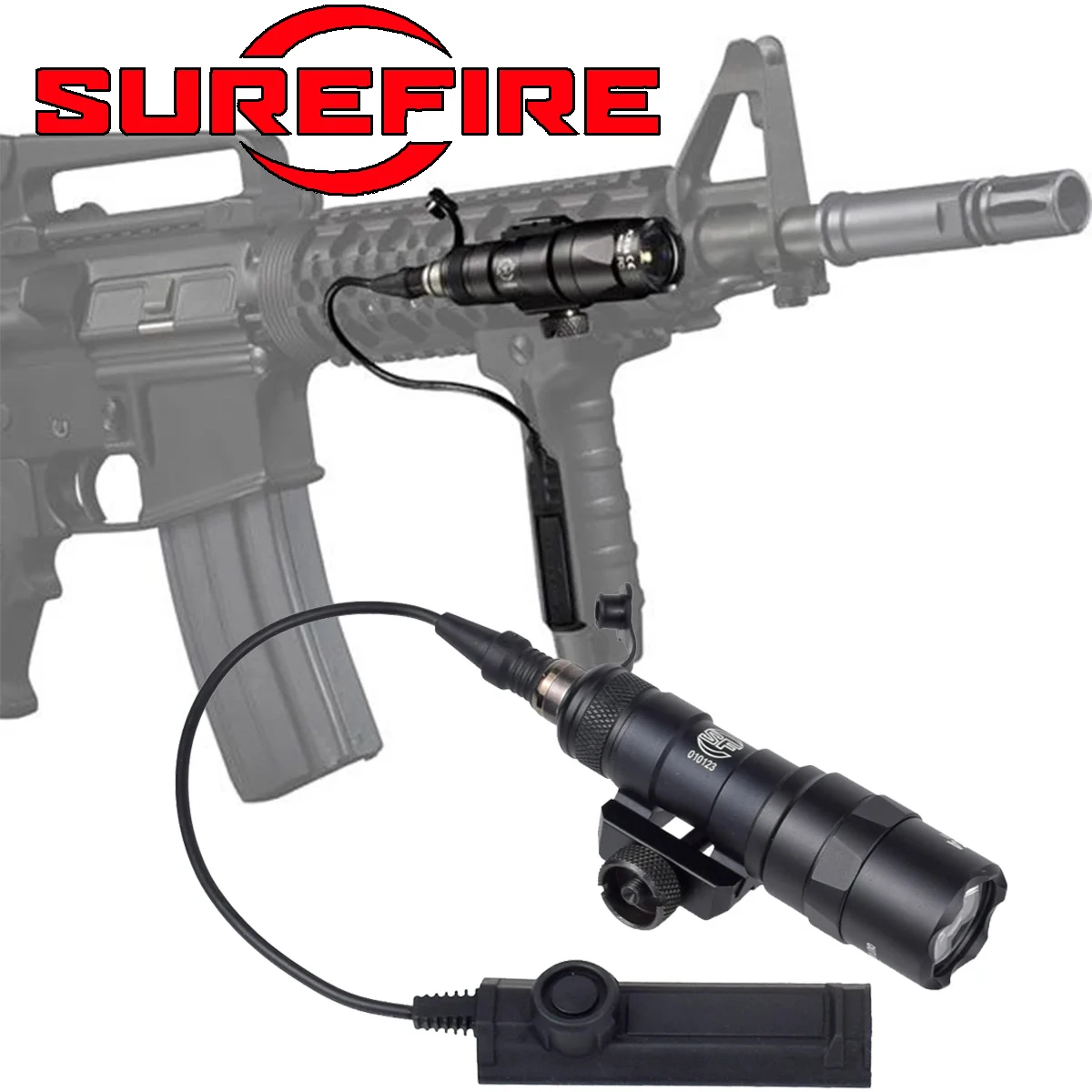 Tactical SureFire M300 M300B M300C Airsoft Weapon Flashlight Hunting Scout Torch Rifle AR15 Gun LED Light Button Remote Switch