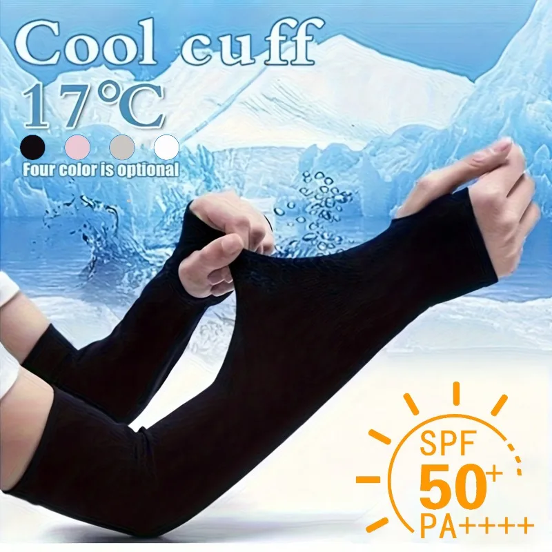 Breathable UV Protection Arm Sleeves with Thumb Hole Cooling Compression Tattoo Cover Up for Men Women Sports Workout Hiking