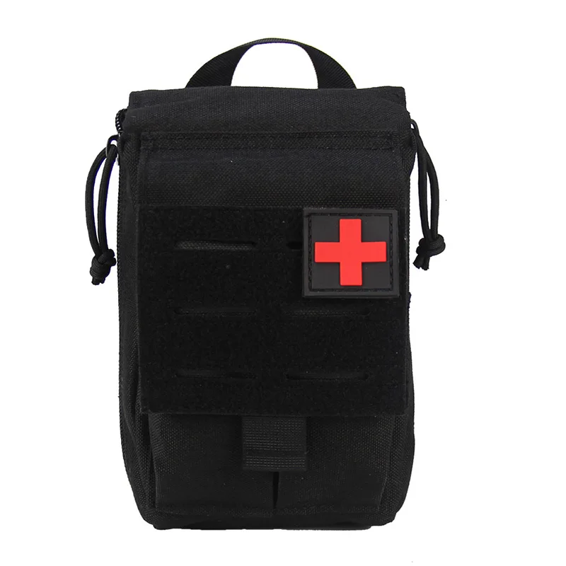 2026 Laser Cut MOLLE Tactical Medical Pouch for Outdoor Survival Emergency Field Rescue Vehicle EDC First Aid Kit Bag