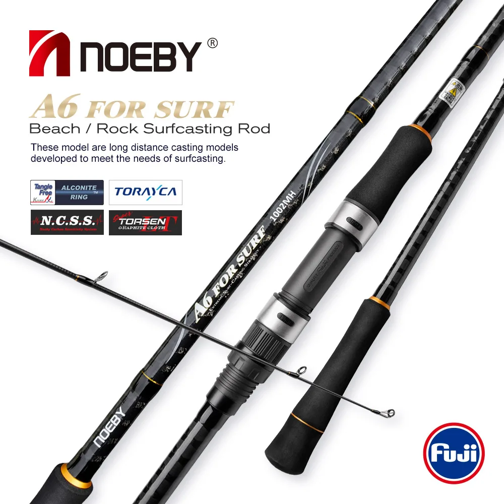 

Noeby Beach Surfcasting Fishing Rod 3.05m 3.2m Spinning Lure Weight 10-45g 20-70g Fuji Part High Quality Saltwater Fishing Rods