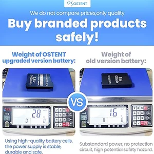 OSTENT Pil paketi Lityum-iyon şarj Edilebilir pil, Yedek Pil, Sony PSP 2000, 3000, PSP-S110, Gamepad, 3,6 V, 1400 mAh için Gerçek Kapasite pilin en büyük satışlarından 12'si 1400mah-no. 2
