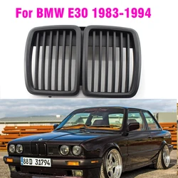Matte black Front Hood Kidney Grille For BMW 1983-1994 E30 FOR E30 325i 325is 325iX 325 325e 325es 318i 320i M3