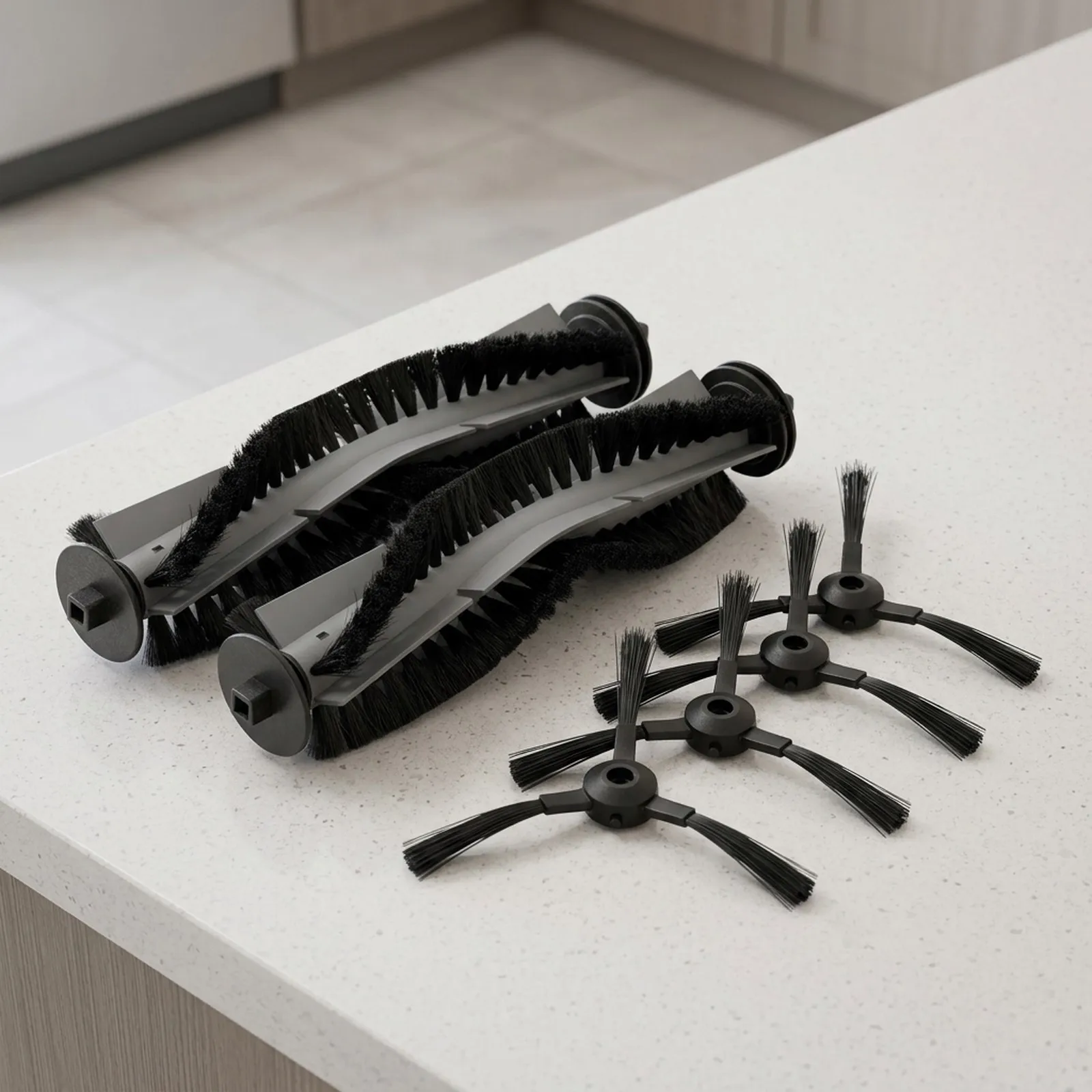 High Compatibility Cleaning Tools Cleaning Brush Black Robot Vacuum Brushes Efficient Cleaning Easy Installation