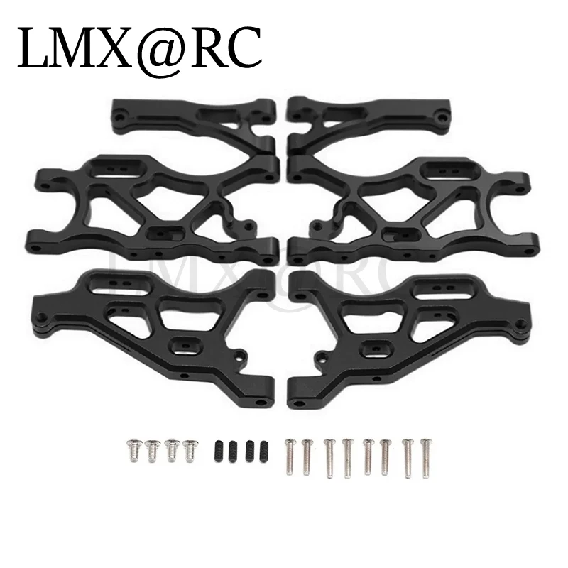 6pcs Metal Front and Rear Suspension Arm Set for ARRMA 1/7 Infraction Limitless 6S 1/8 Typhon 6S RC Car Upgrade Parts