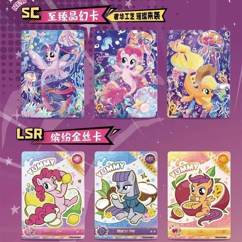 KAYOU Genuine My Little Pony Card Game My Little Pony Cards Box Friendship Forever Flash Card Rare SC SGR Cards Toy Gift