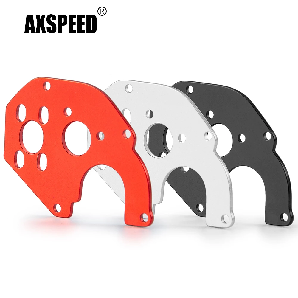 AXSPEED Stainless Steel Motor Gearbox Fixing Plate Mount for Axial SCX24 Deadbolt C10 Wrangler Gladiator Bronco 1/24 RC Car