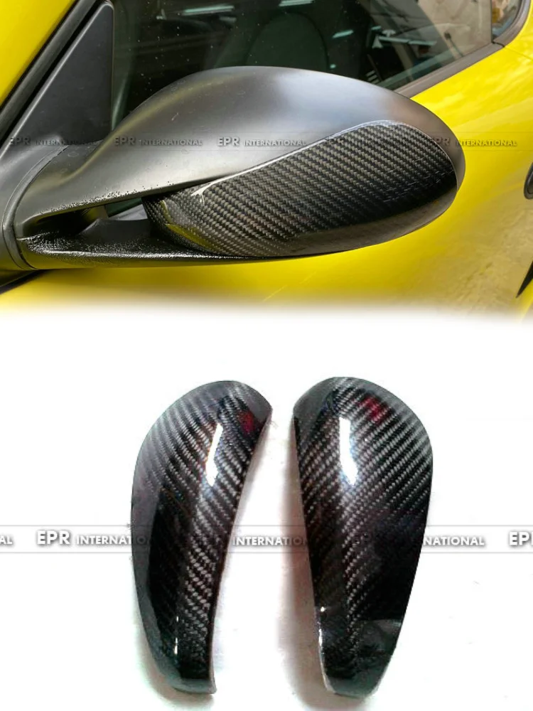 For Porsche Boxster 987 Cayman S Carbon Mirror Cover - Sport Carbon Fiber Mirror Trim | Exterior Mirror Cover Accessory