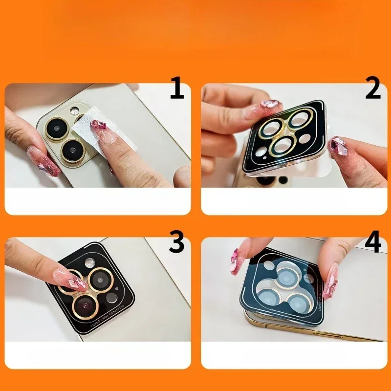 1-3 個のカメラレンズプロテクター 17 16 15 14 プロマックスプラス 12 13 ミニフルカバーレンズリング保護ガラスキャップ簡単なインストール