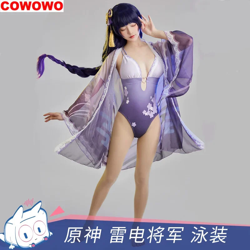 

Genshin Impact Raiden Ei One-piece Swimsuit Cosplay Costume Cos Game Anime Party Uniform Hallowen Play Role Clothes Clothing