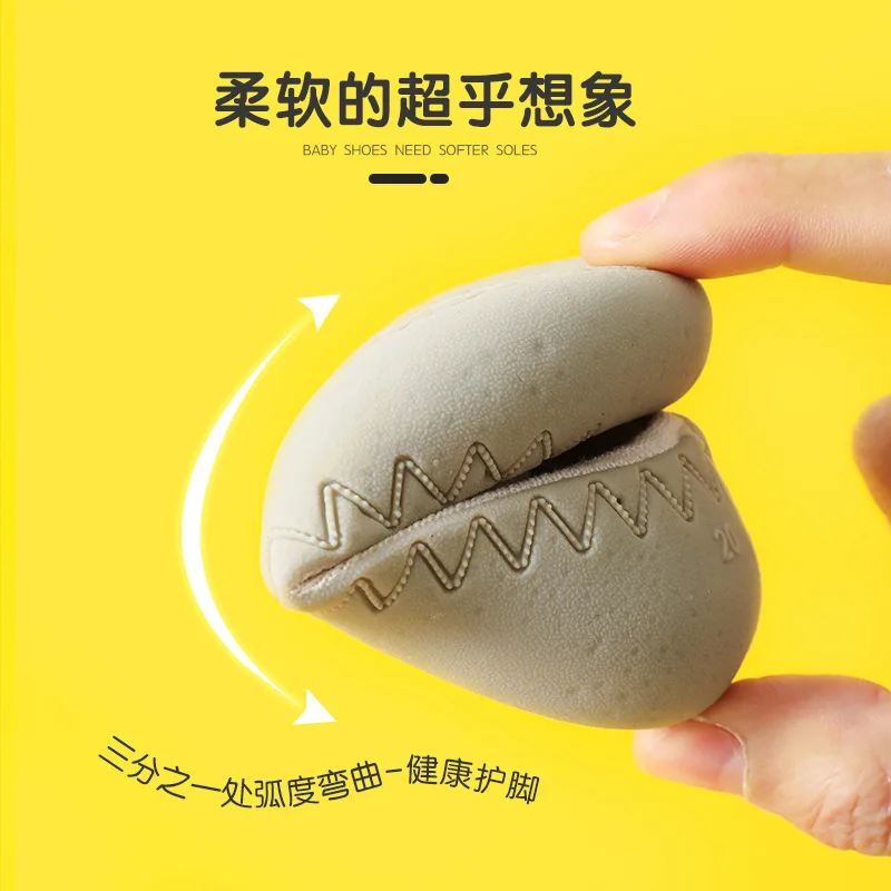 جوارب أرضية للأطفال للربيع والخريف من القطن قسم رفيع للأطفال في الأماكن المغلقة وجزء سفلي ناعم غير قابل للانزلاق أحذية للأطفال حديثي الولادة #4