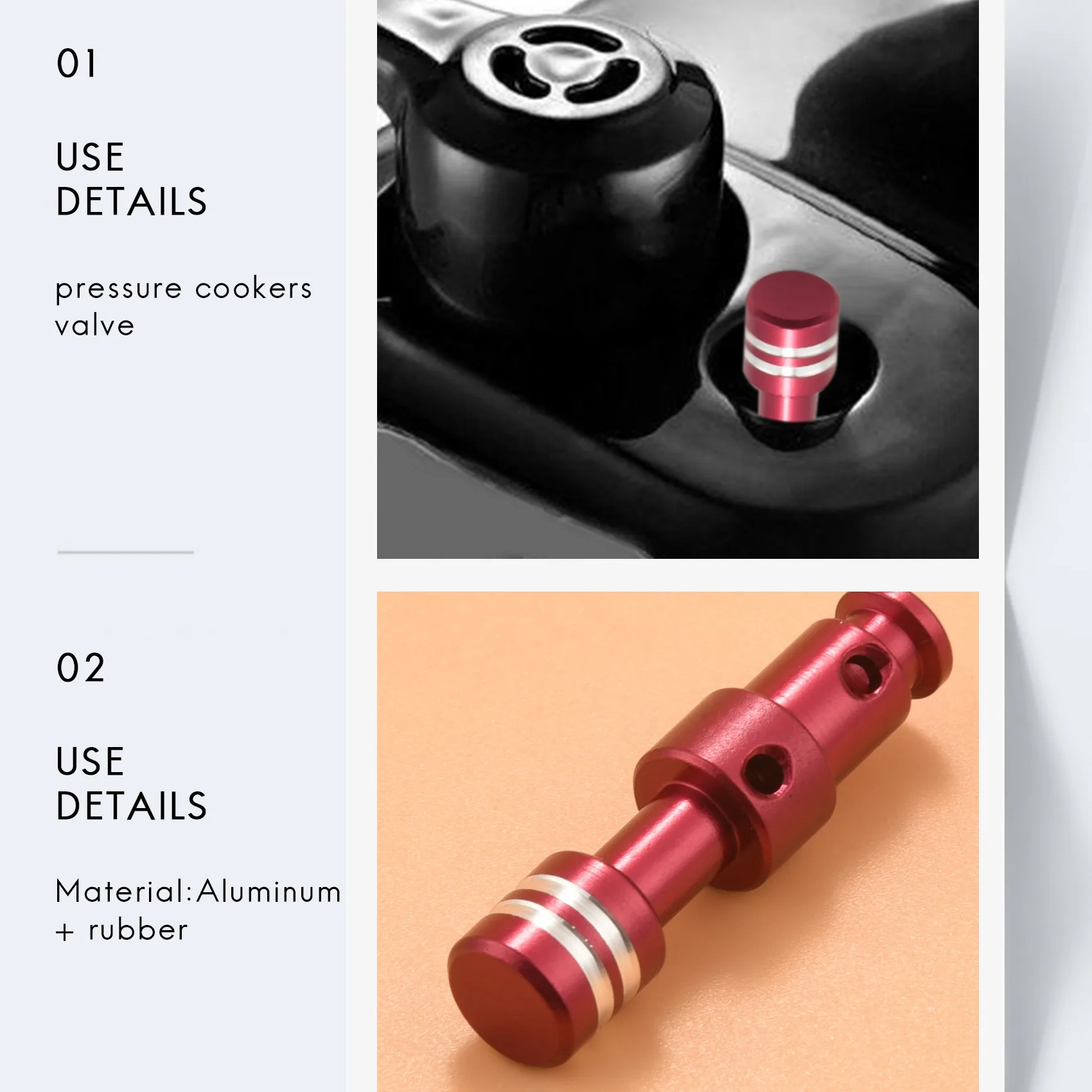 Válvula flutuante de substituição universal e tampa flutuante para panelas de pressão para Ip-Duo Ip-Lux60 Ip-Duo50 Ip-Lux50 Smart-60 Ip-Csg60 a