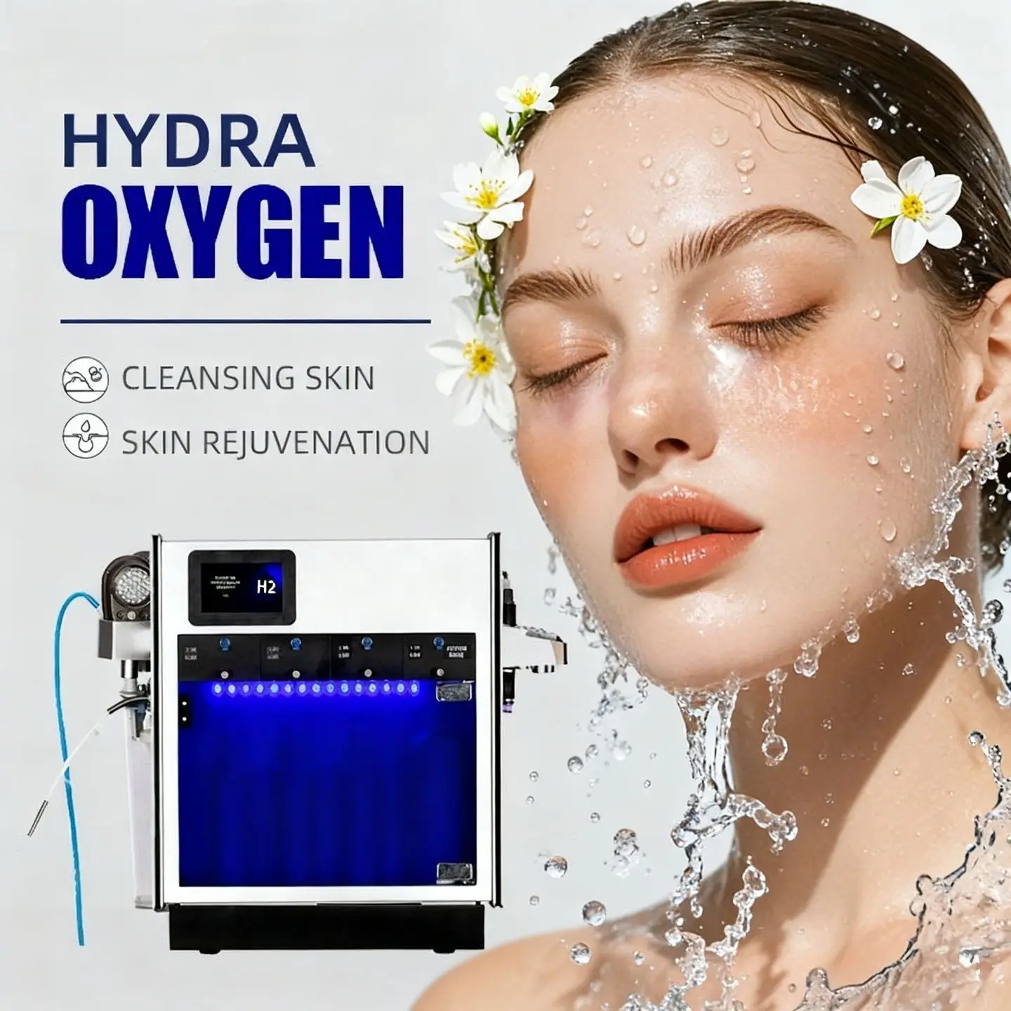 

Multi Functional Ultrasonic Oxygen Moisturizing Skincare Machine For Facial Enhancement Cleaning And Removal Of Blackheads