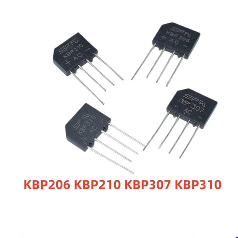 5PCS KBP206 KBP210 KBP307 KBP310 406 KBP410 Rectifier Bridge Bridge Rectifiers Diode Bridge Rectifier DIP Rectifiers components