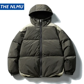 メンズホワイトダックダウンジャケット,アウトドアコート,厚手のアウター,ヒップホップストリートウェア,暖かい,冬,90%, 2022