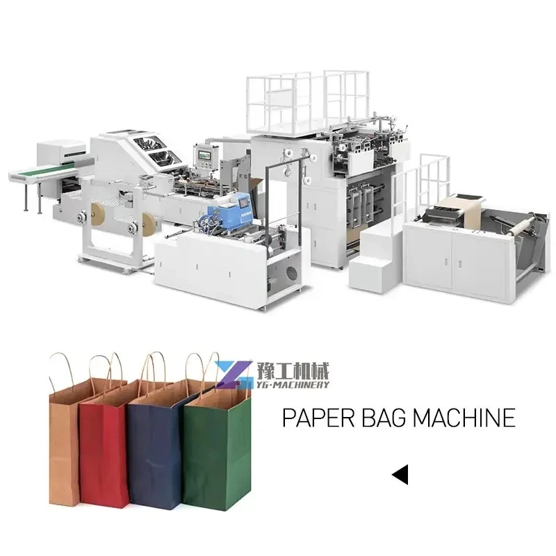 YL Environmental Friendly Paper Color Digital Paper Bag Printing Machine Bag Making Machinemini Craft Paper Bag Making Machine