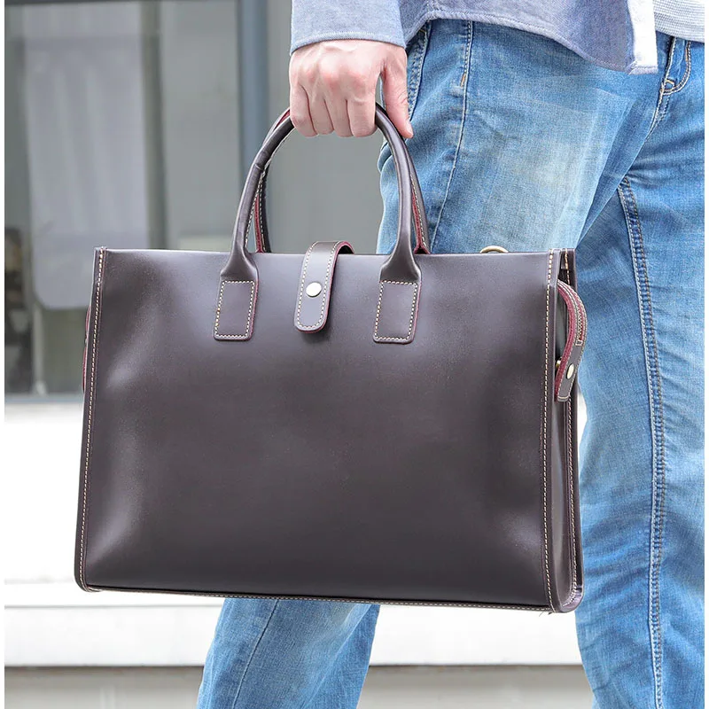

Luxury handbag, genuine leather business computer bag, high-quality document briefcase, new shoulder bag, crossbody bag
