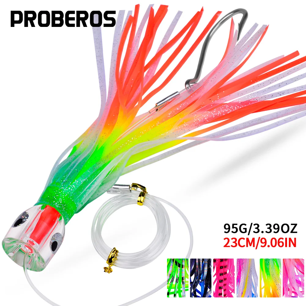 PROBEROS 23CM-96G Bionic Squid Octopus Lebensechte Weiche Swimbaits Multi-Tentacle Süßwasser Salzwasser Angeln Lockt Großhandel