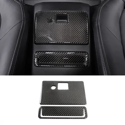 For 2016-2023 Mazda MX-5 soft carbon fiber car central control storage box rear panel sticker car protection accessories 2Pcs