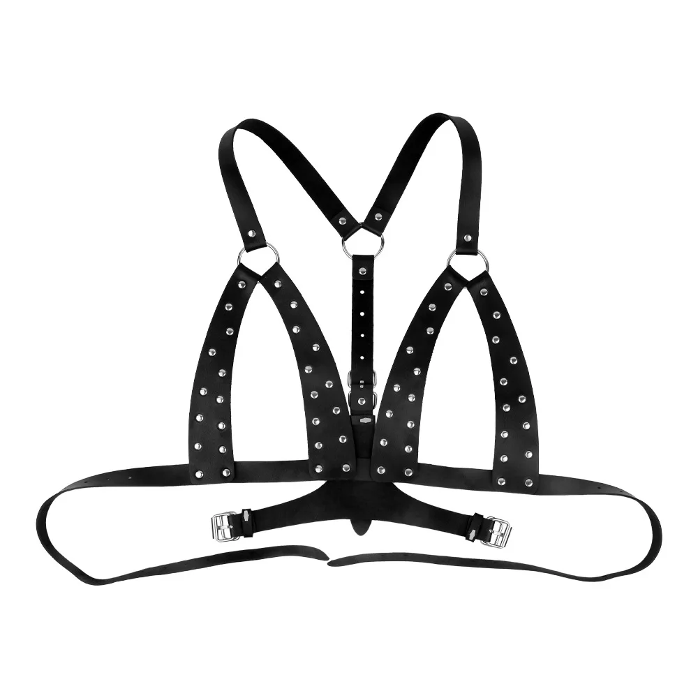Adult sex toys, teasing and stimulating, chest spikes, adjustable for outdoor wear, leather bras, breast clips