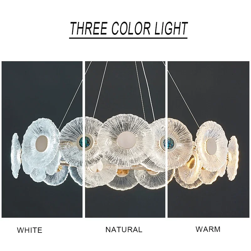 الحديثة ضوء غرفة المعيشة الفاخرة قلادة الشمال الإبداعية مطعم غرفة نوم ضوء الزجاج الراقية LED الإضاءة المفروشات المنزلية