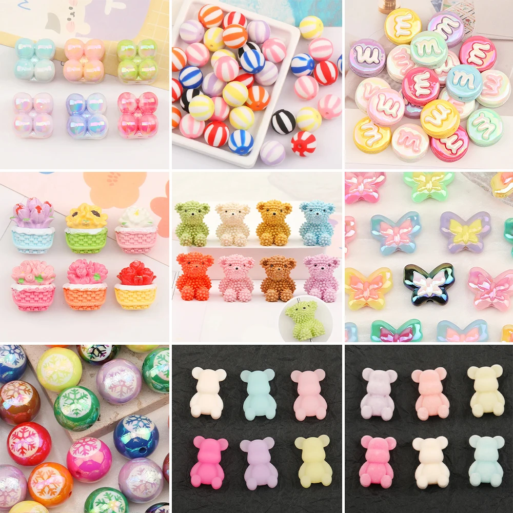 

Сердечный дизайн DIY Изготовление/смола бусины/аксессуары для вешалок для сумок/различная форма/фурнитура и компоненты для ювелирных изделий/матовый эффект Авроры