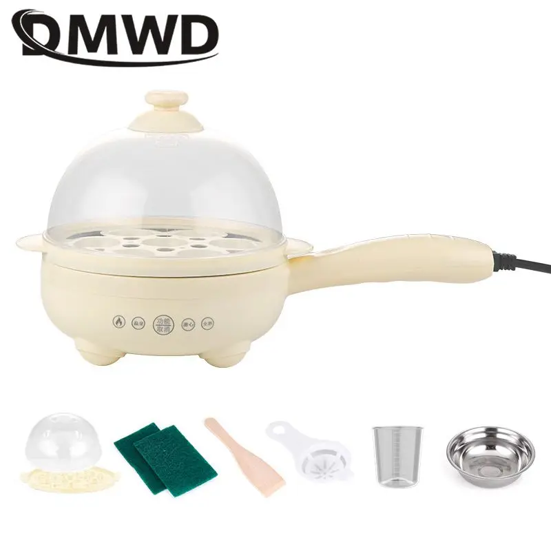 

110V 220V Multifunctional Egg boiler Non-stick Skillet Omelette cooker Automatic power off Food steamer Pancake Breakfast maker