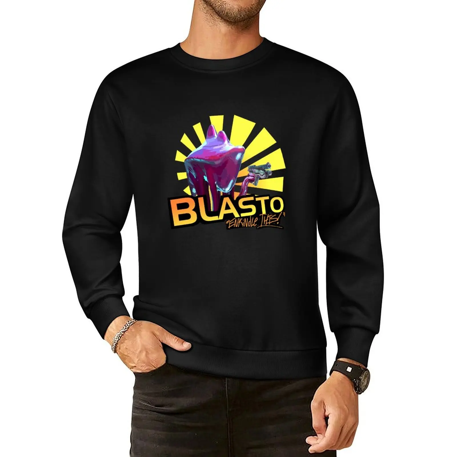 

Mass Effect - BLASTO w/quote Pullover Hoodie men wear japanese style men sweatshirt