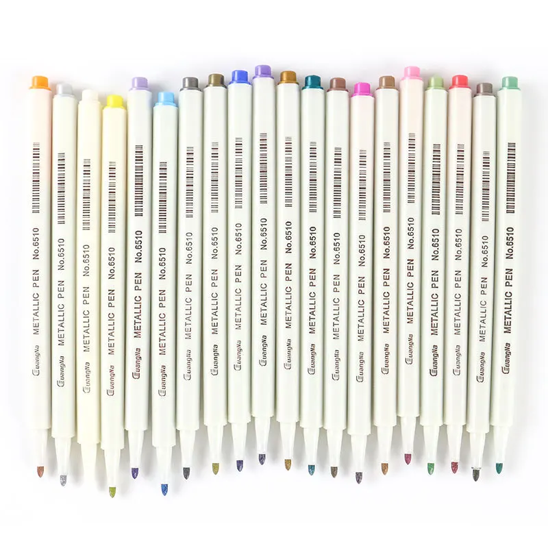 Variety Metal Color Marker Pen Oily Ink Fast Dry Waterproof Permanent  Mark CD Artist Painting Tool Student Art Study Stationery