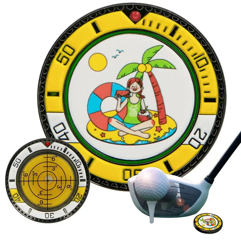 

Маркеры для шапки, зажимы для шапки, из цинкового сплава, для гольфа, с уровнем показа шкалы