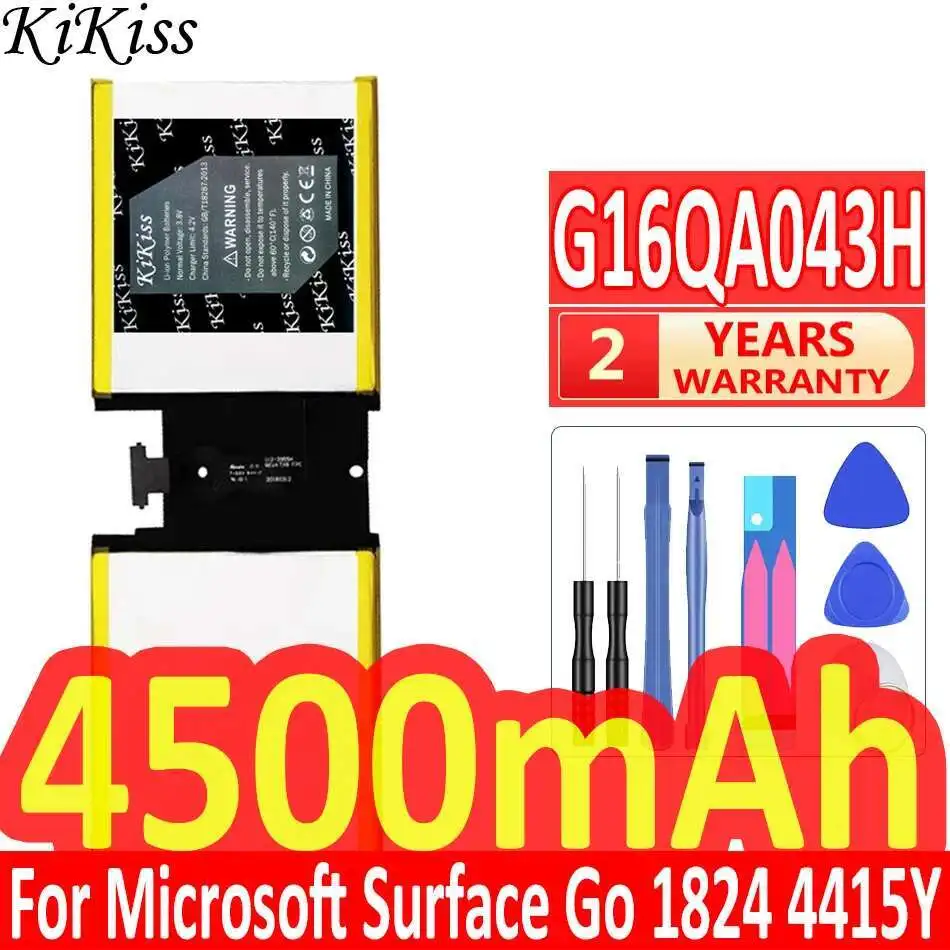 

For Microsoft Surface GO 1824 4415Y Tablet Battery 4500Mah Durable G16QA043H High-Capacity