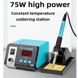 75W Soldering Station Digital Display Anti Static Electric Soldering Iron Dual CNC Welding Station Welding Maintenance Tool Acce