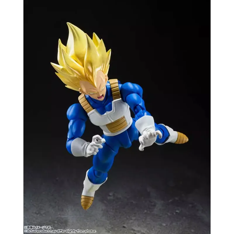متوفر في المخزون بانداي لعبة دراغون بول فيجيتا SHF سوبر سايان الدم الذهبي الشعر S.H.Figuarts نماذج شخصيات الحركة أنيمي جمع